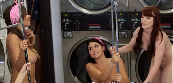  Teen jizzed in laundrette